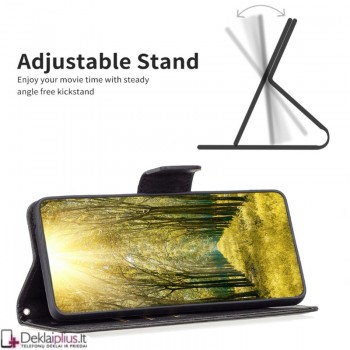 Dirbtinės odos atverčiamas šonu dėklas su 4 skyreliais - juodas (Xiaomi Redmi A7 Pro)